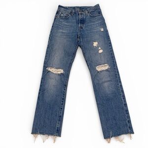 Women's Levis 501 Button Fly Jeans, size 24x30